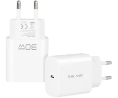 Blavec Wall charger BC-14 GaN4 – Type C – PD QC 30W 3A (TCBC14G4-CW303A) baltas