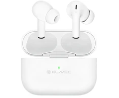 Blavec ausinės Bluetooth TWS BW-05 Flow (BW05F-W) baltos spalvos