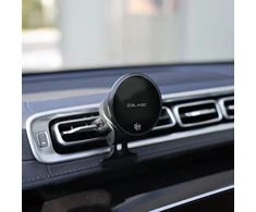 Blavec Car holder BHC-04B Qi2.2 25W magnetic with induction charging to airvent (BHC04B-MAVIB) juodas