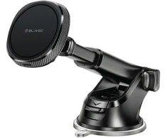 Blavec Car holder BHC-06A 15W magnetic with induction charging and active cooling to windshield and dashboard (BHC06A-MWIB) juodas