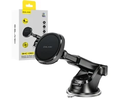 Blavec Car holder BHC-06A 15W magnetic with induction charging and active cooling to windshield and dashboard (BHC06A-MWIB) juodas