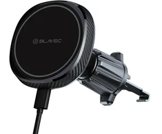 Blavec Car holder BHC-06B 15W magnetic with induction charging and active cooling to air vent (BHC06B-MAVIB) juodas