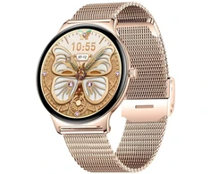Blavec išmanusis laikrodis M01 Vesta HD AMOLED (SWM01-RG) rose auksinis