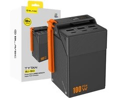 Blavec Power Bank 50000mAh BJ-50 Tytan 100W – 3x Type-C + 3x USB-A (PBBJ50C) juodos spalvos