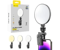 Blavec Selfie Ring lamp Aura Mini LED P-60 clip (LPP60-KLB) juodas