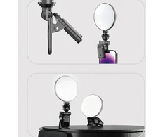 Blavec Selfie Ring lamp Aura Mini LED P-60 clip (LPP60-KLB) juodas