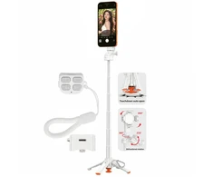 Blavec Selfie Stick Aliuminio Coco PRO Mini P-01 Magsafe Auto pop quadripod + remote control + holder 0,48 metra (SSCPMP01-MQHW048) baltas