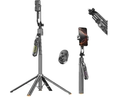 Blavec Selfie Stick Aliuminio Move AI Q-01 Auto pop tripod + remote control 1,80 metres (SSAQ01-APTRB180) juodas