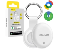 Blavec GPS sekiklis BTG-02 - Bluetooth Dual Apple &amp; Android + raktų pakabukas (BTBTG02-KW) baltas
