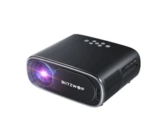 BlitzWolf BW-V4 1080p LED šviestuvas / projektorius, Wi-Fi + Bluetooth (juodas)