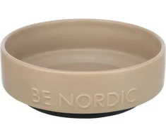Trixie BE NORDIC dubenėlis, keraminis/guminis, 0,5 l/ø 16 cm, pilkšvai rudas