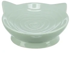 Trixie Aptel Viviana, pakeltas katės dubenėlis, keraminis, šalavijų spalvos, 0,15 l / 14 cm