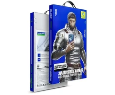 Blueo Szkło Hartowane 5D do iPhone 18 PRO Mr. Monkey Glass (3D Invisible Airbag Anti-broken) juoda