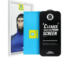 Blueo 5D grūdintas stiklas iPhone 17 PRO Mr. Monkey Glass (Strong Premium Ultra Clear AR) juodas