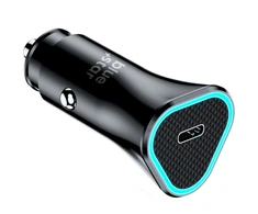 BlueStar Įkroviklis automobilinis Blue Star (1xUSB-C; QC 3.0; 20W) juodas