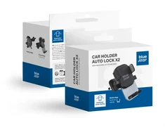BlueStar Car phone holder Blue Star Auto Lock X2 air vent juodas