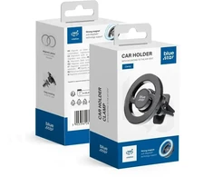 BlueStar Blue Star Magnetic car phone holder compatible with Magsafe Mėlyna star CLAMP air vent juodas