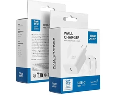 BlueStar Phone charger Blue Star USB C QC4.0 PD 3A 35W + cable USB C to USB C TFB-TC-25WPD baltas