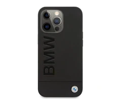 Apple iPhone 13 Pro Max BMW dėklas Signature Logo Imprint (BMHCP13XSLLBK) juodos spalvos