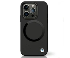 Apple iPhone 14 Pro BMW Signature Liquid silikoninis dėklas MagSafe (BMHMP14LSILBK2) juodos spalvos