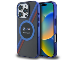 BMW Motosport IML Circle MagSafe Case Apple iPhone 16 Pro Max - dėklas telefonui juodos spalvos
