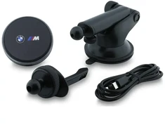 Laikiklis automobilinis BMW M Edition indukcyjny 25W Qi2 MagSafe na kokpit/do szyby/do kratki juoda