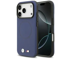 BMW M FW Metal Logo MagSafe dėklas skirtas Apple iPhone 17 Pro Max Navy mėlynos spalvos