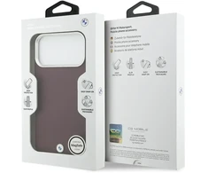 BMW Sign Full Wrapped Metal MagSafe dėklas iPhone 17 Pro Max raudonas