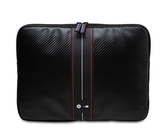 Nešiojamo kompiuterio krepšys 16" BMW Sleeve Carbon Raudona Stripes (BMCS16COMSCAKR) juodos spalvos