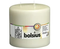 Bolsius Candle cylinder with 3 burners Mamoth Ø150x150mm beige