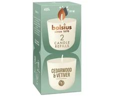 Bolsius CleanLight Candle Refills 2pcs Cedarwood&amp;Vetiver