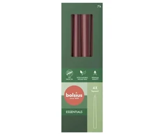 Bolsius Table candles 245/24mm Dark Raudona 4pcs