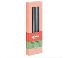 Bolsius Table candles 245/24mm Gray 4pcs