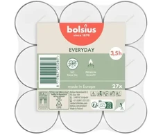 Bolsius Tealight Candles Baltas 27pcs