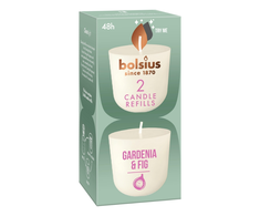 Bolsius CleanLight žvakių papildymai 2 vnt. Gardenia &amp; Fig