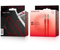 Borofone BL1 Premium AUX Cable 3.5 mm -> 3.5 mm 1m red