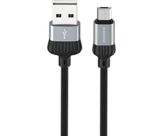 USB kabelis BOROFONE BX28 Dignity microUSB pilkas 1m
