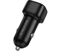 Borofone automobilinis įkroviklis BZ34 Cloud - USB - QC 3.0 18W juodos spalvos