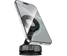 Borofone Car holder BH140 Gloria vacuum, magnetic to windshield juodas