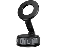 Borofone Car holder BH140 Gloria vacuum, magnetic to windshield juodas