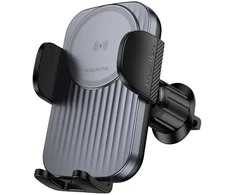 Borofone automobilinis laikiklis BH221 Path with induction charging to air vent juodos spalvos