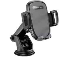 Borofone automobilinis laikiklis BH53 Windy with windshield mount juodos spalvos