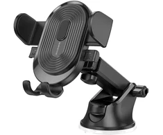 Borofone automobilinis laikiklis BH85 Experience with suction cup juodos spalvos