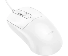 Borofone Kompiuterio pelė BG19 Moda su laidu balta