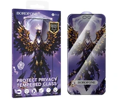 Borofone Grūdintas stiklas BF12 Armor Shield visas ekranas nuo šnipinėjimo skirtas iPhone 17 Pro