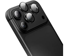 Borofone Grūdinto stiklo BF14 3D metalinio rėmelio fotoaparato objektyvo apsauga skirtа Iphone 18 Pro/18 Pro Max, juoda