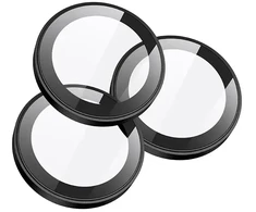 Borofone Grūdinto stiklo BF14 3D metalinio rėmelio fotoaparato objektyvo apsauga skirtа Iphone 18 Pro/18 Pro Max, juoda