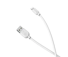 USB kabelis BOROFONE BX14 "lightning" baltas 1m
