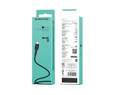 Borofone kabelis BX16 Easy – USB į Type C – 3A 1 metras juodos spalvos