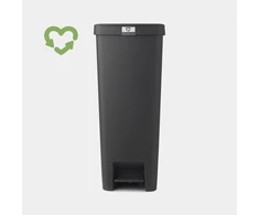 Šiukšlių dėžė BRABANTIA StepUp, su pedalu, tamsiai pilkos sp., 40 L